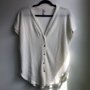 Light cream button-up 🧡